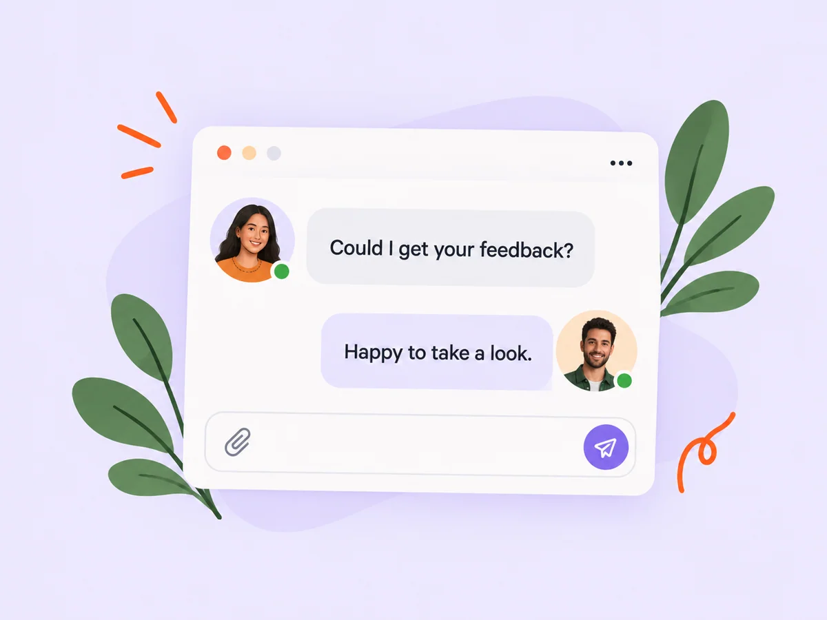 Illustration of a private conversation between founders